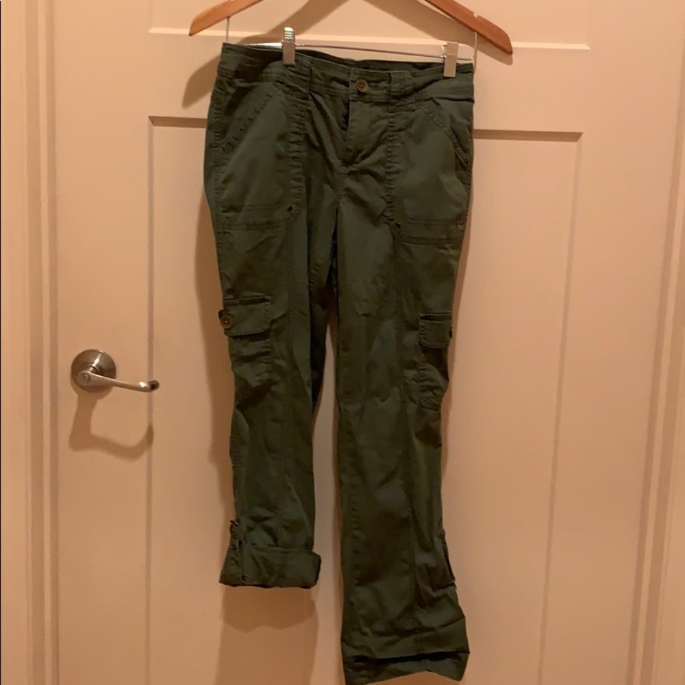 Olive green cargo pants